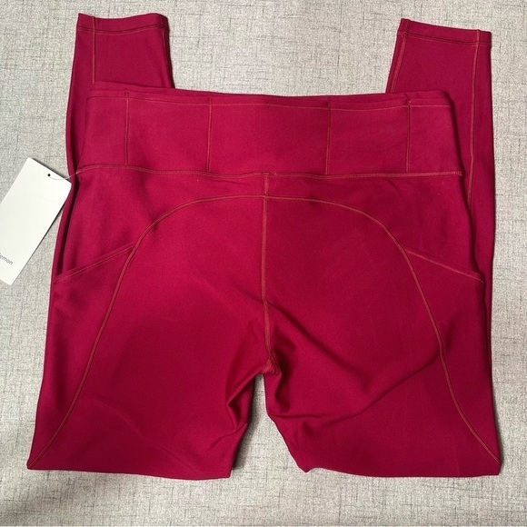 Lululemon Fast & Free Tech Fleece High Rise Leggings with Pockets 12 14 NWT - Picture 4 of 9